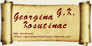 Georgina Košutinac vizit kartica